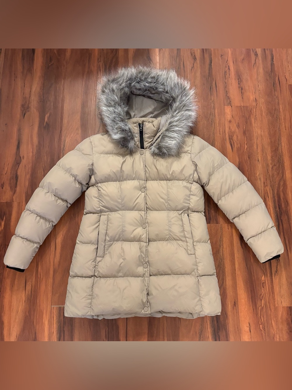 Women’s Winter Snow Jacket Long Fur Puffer Coat